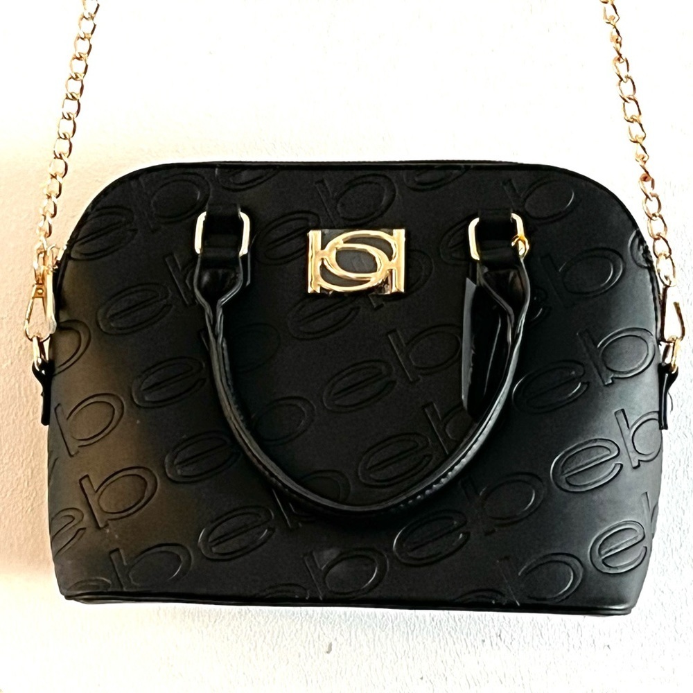 NWT Bebe black satchel crossbody